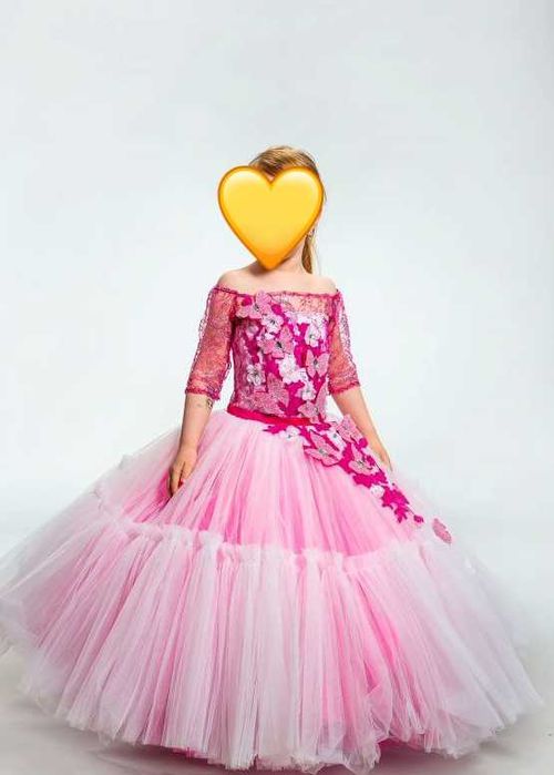 Випускна сукня у підлогу, сукня на випускний в сад, 110-122 см