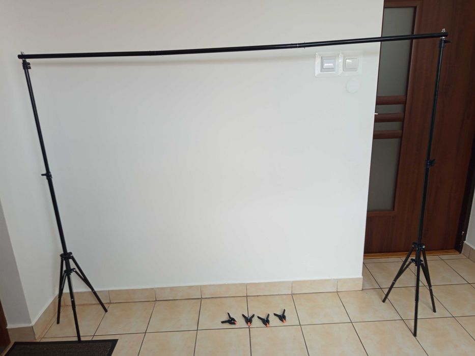 Statyw Do Tła Fotograficznego Teł Do Studia 200x200cm Zestaw+ Poprzeczka