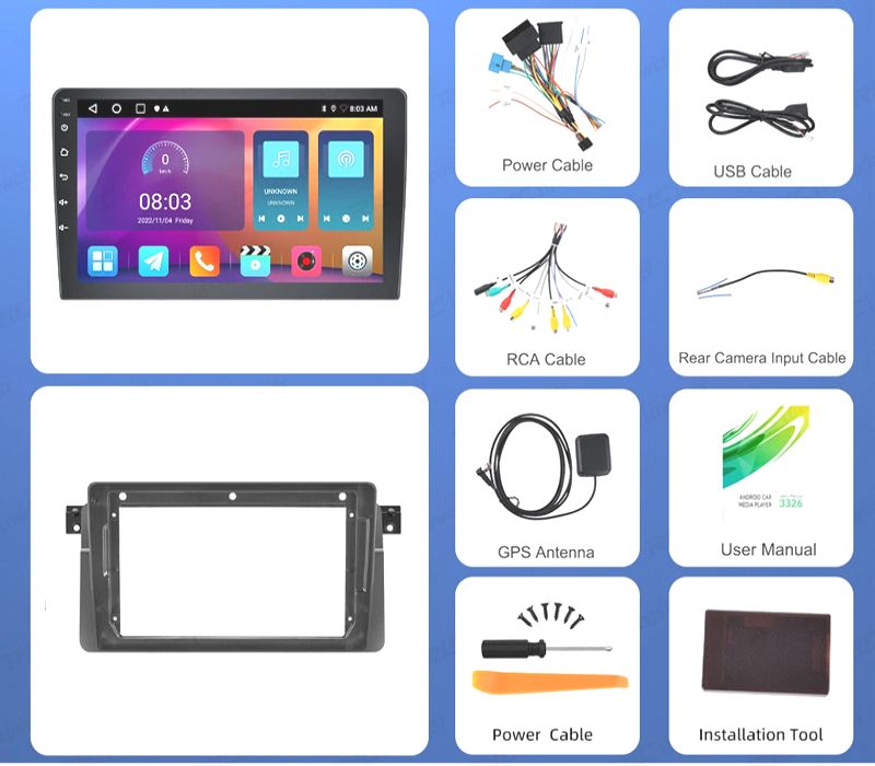 RÁDIO GPS ANDROID 13 BMW E46 98-07