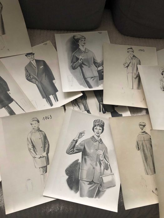 Zabytkowe grafiki krawieckie