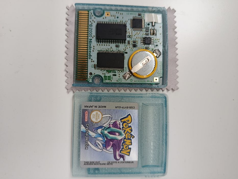 Pokemon Crystal Inglês com pcb japonesa