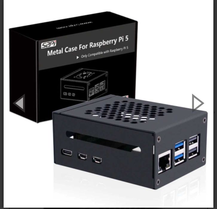 Металлический корпус для Raspberry Pi 5, совместимый с адаптером M.2 NVMe N04 N05 для подключения к периферийным платам PCLe X1000 PCLe.