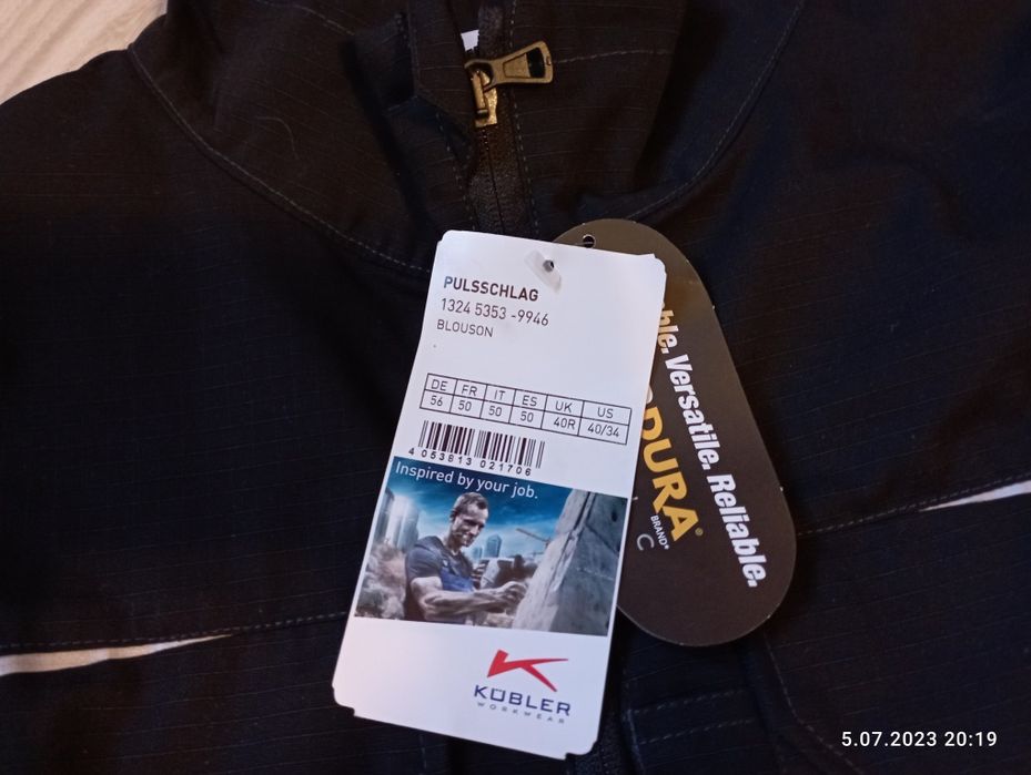 bluza kurtka Kubler Pulsschlag rozm 56 nowa