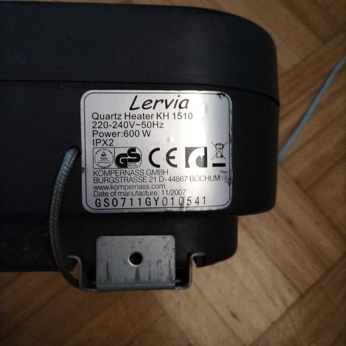 Aquecedor de parede de casa de banho
