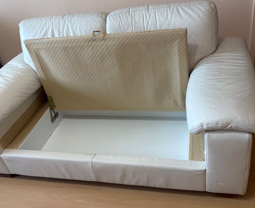 Sofa 2-os. Skora naturalna