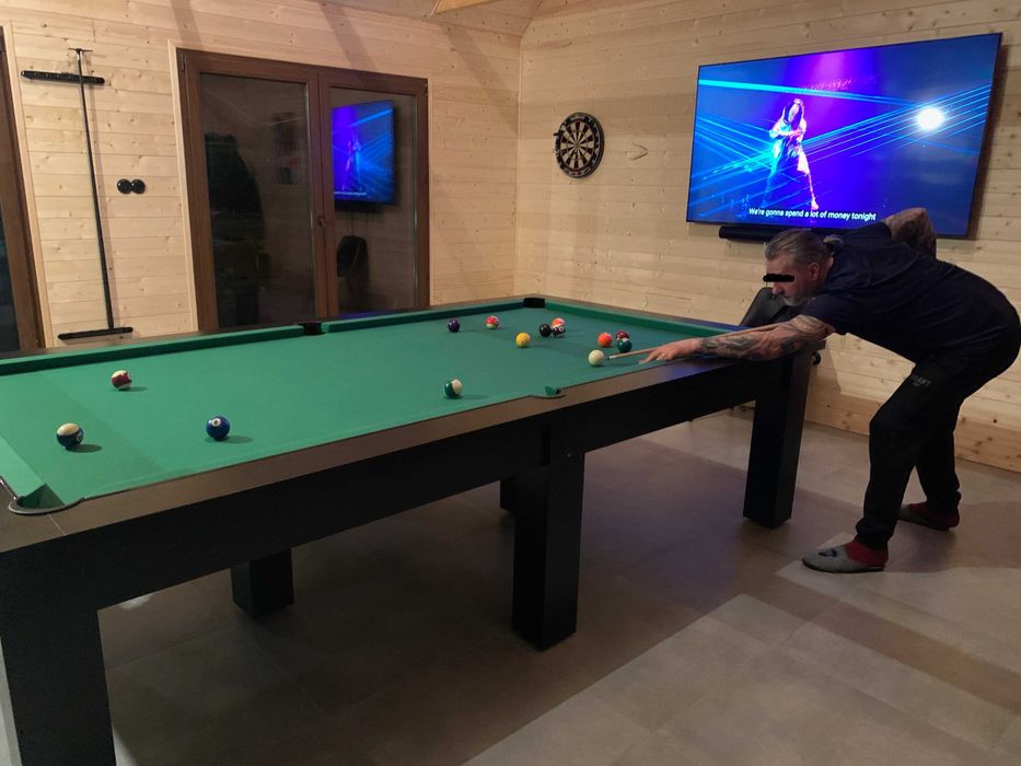 Stół Bilardowy ELEGANT 9 ft z blatem nakrywającym