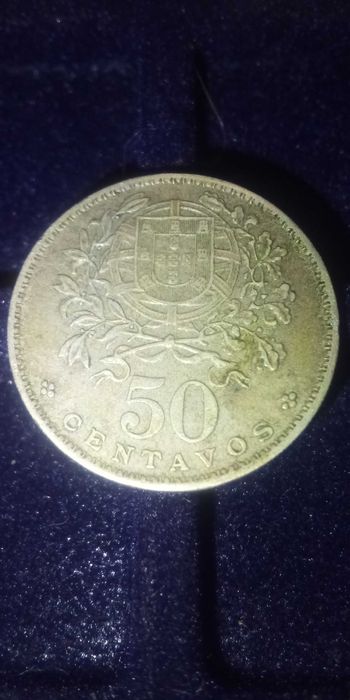 Moeda de 50 centavos alpaca de 1967 linda
