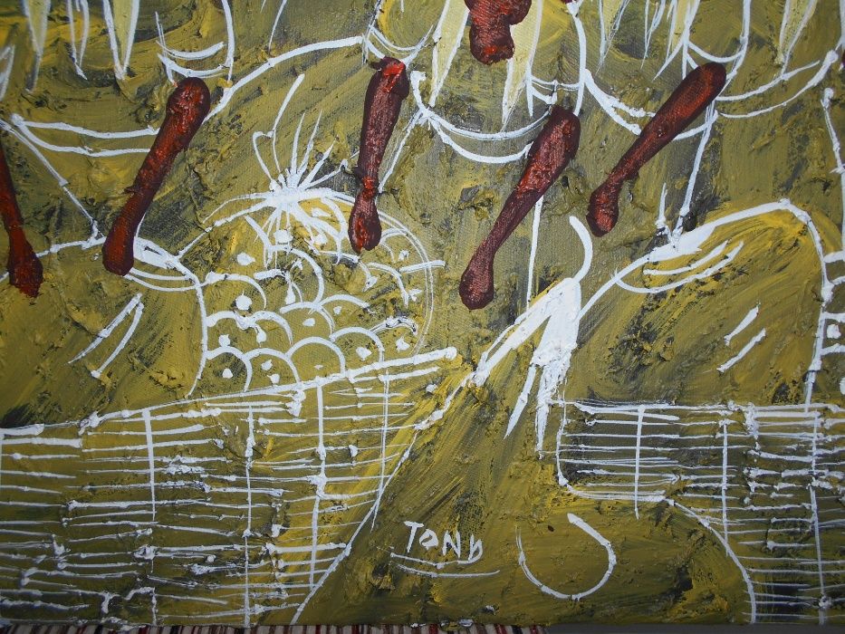 Interessante ORIGINAL do FAMOSO artista TONY CAPELLAN (1955 a 2017).