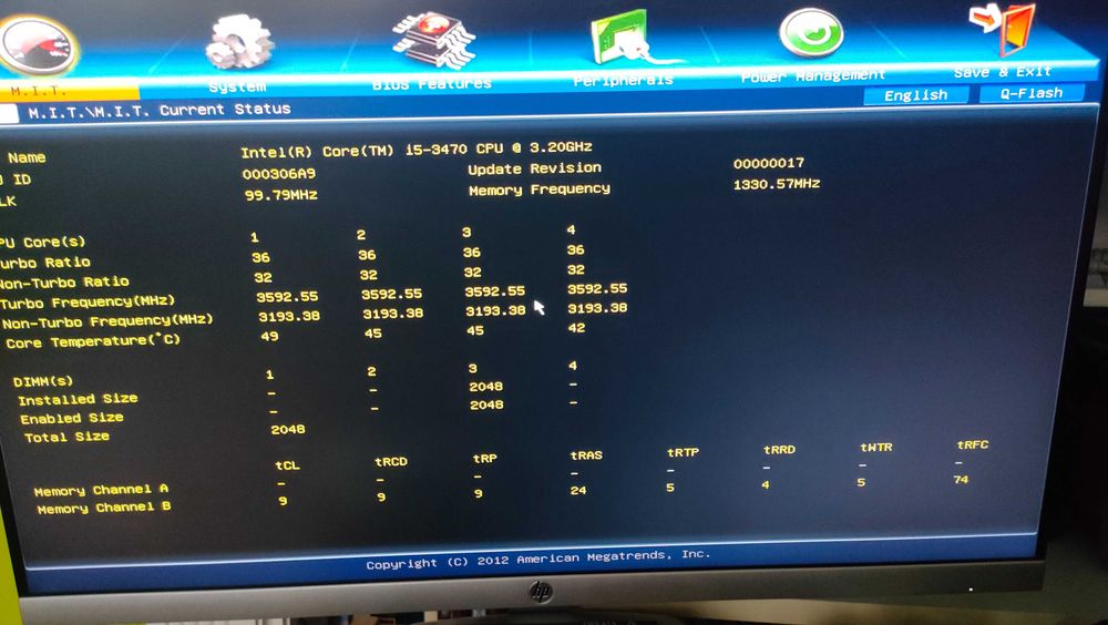 Płyta gigabyte ga-z68ap-d3 intel i5-3470