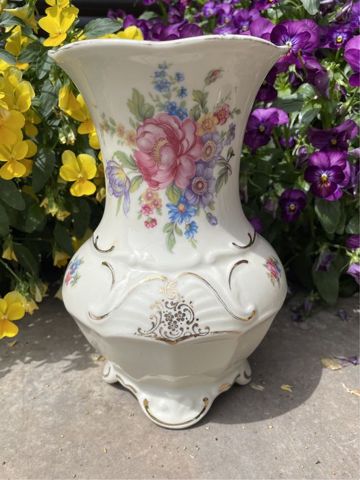 Wazon Bavaria Waldershof kwiaty porcelana