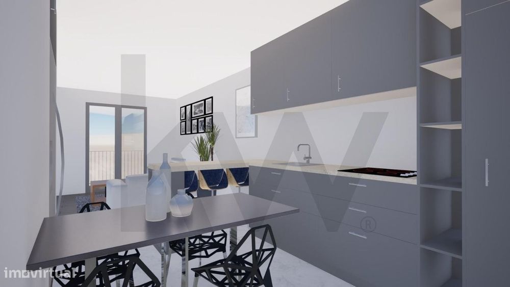 Apartamento T2 com Lugar de Estacionamento totalmente remodelado e a e