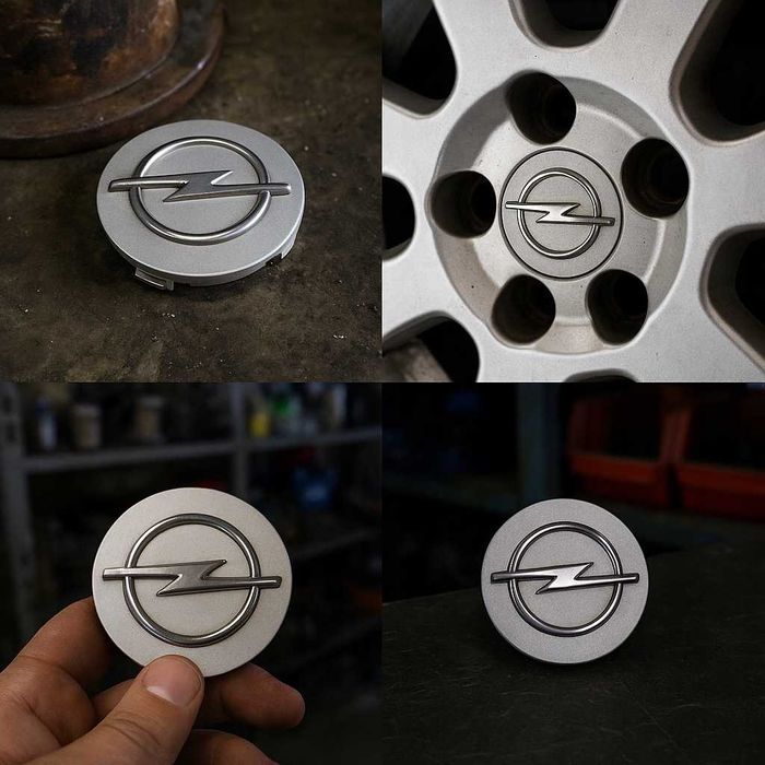 Opel 59 mm Srebrne Dekle Dekielki