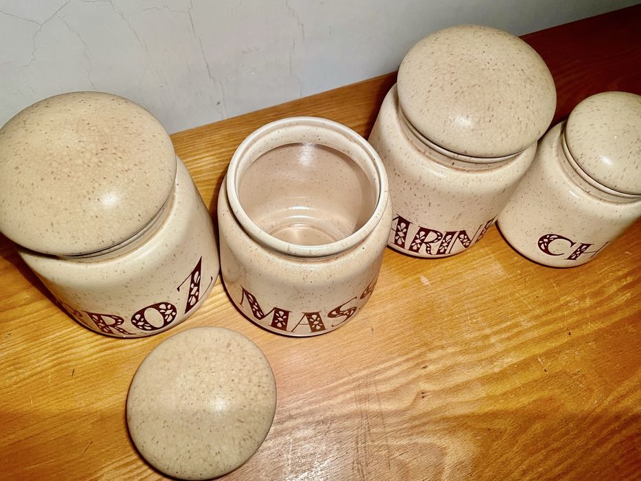 Conjunto de Potes em Cerâmica Vintage