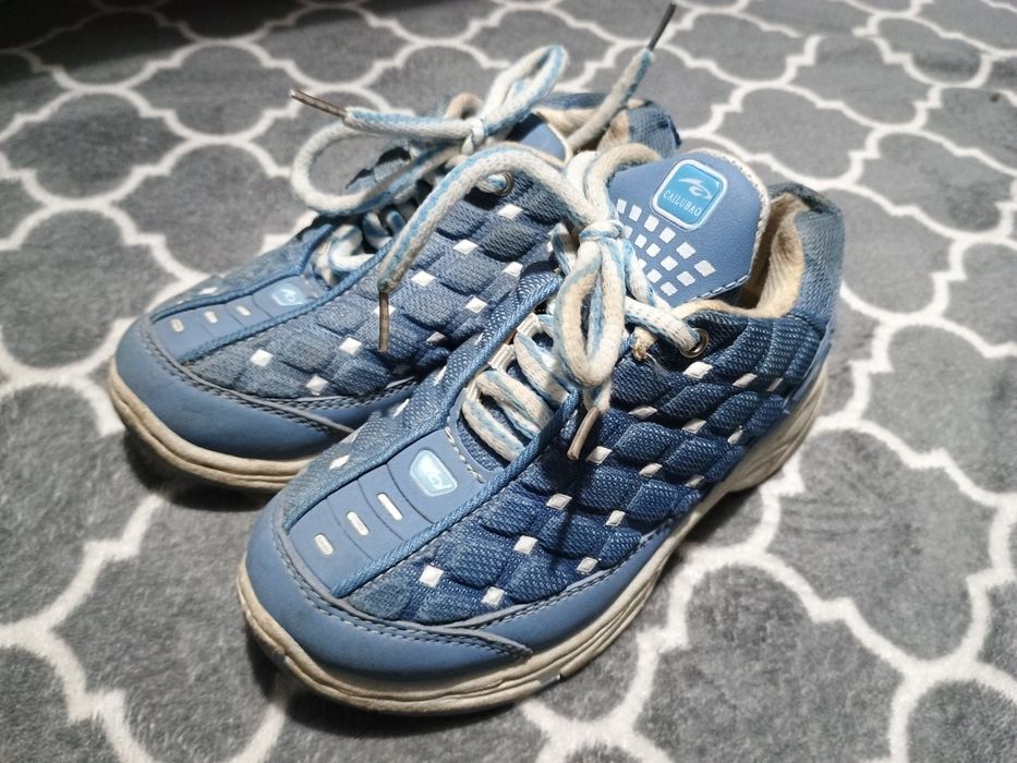 Niebieskie błękitne buty półbuty kamasze adidasy cailubao r. 28
