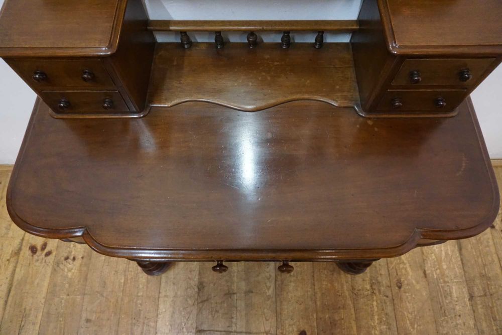 STARA TOALETKA konsola z lustrem mahoń oryginał