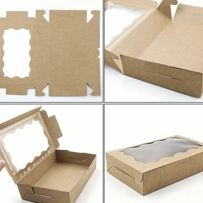 10 шт коробки бокси для пакування з віконцем