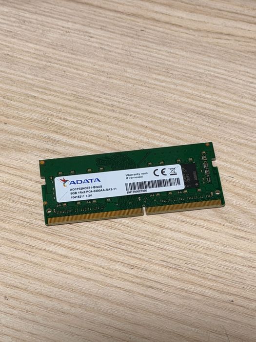 Модуль пам'яті Adata DDR4 8Gb 3200 MHz SODIMM (AO1P32NC8T1-BGXS)