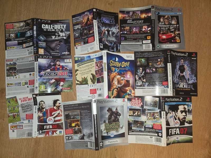Manual/okładki PC, wii,ps2, ps3,ps4