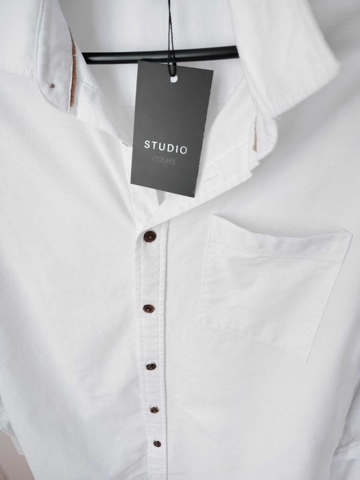 Сорочка жіноча біла Бавовна Colin's Вільна рубашка щільна