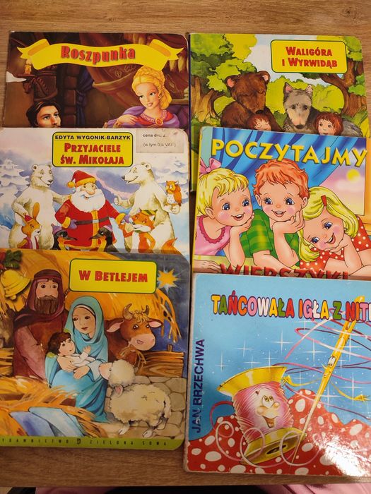 Zestaw 6 książek/ bajek dla dzieci.
