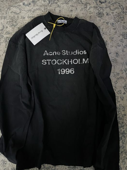 longsleeve acne studios czarny bluzka