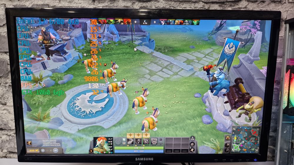 Gtx1060 6gb Игровой i7 6400 Dota2 Cs2 Dota2 WoT GtaV