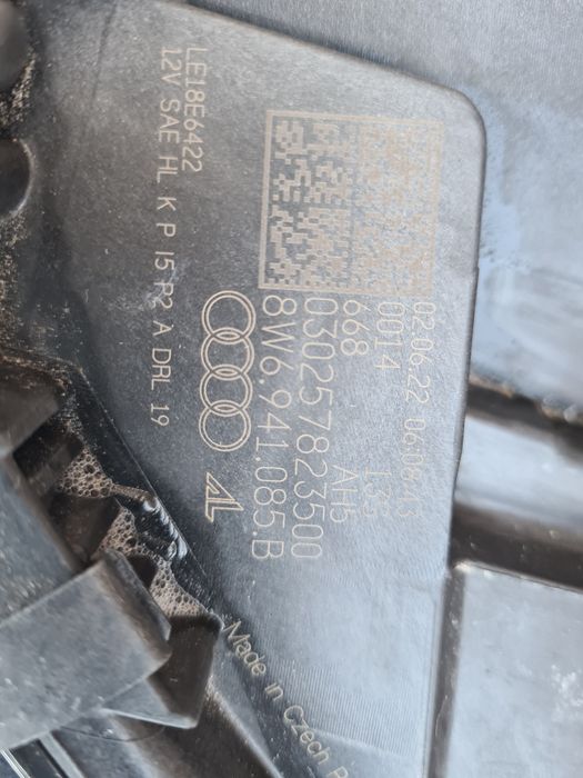 Lampa Audi A5 b9 8W lift Laser USA