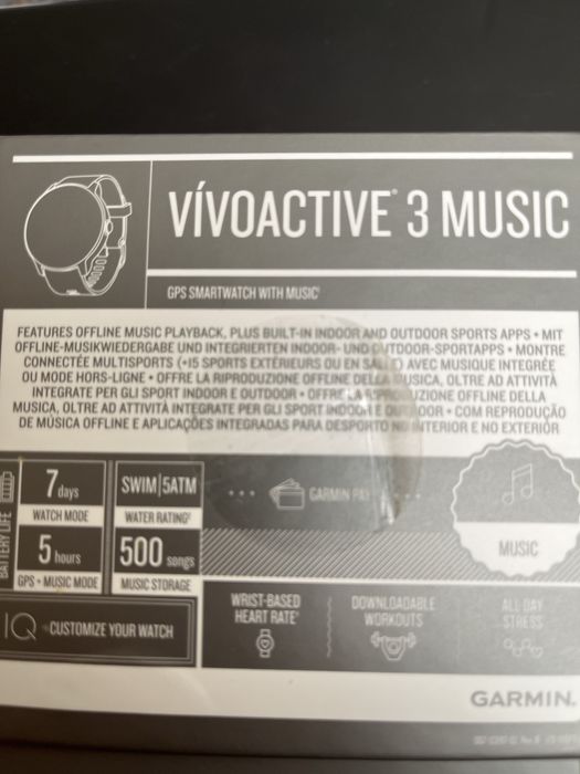 Garmin vivoactive 3 music czarny