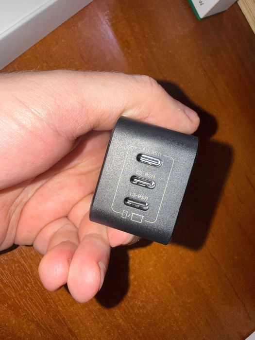 Мережевий зарядний пристрій UGREEN Nexode USB-C Charger 65 W GaN Power Supply Gray (X556) для ноутбука, смартфона и т.д.