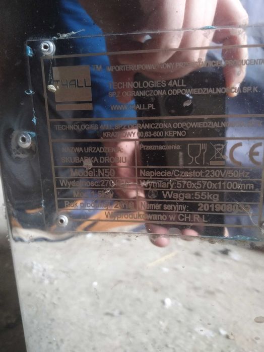 Oryginalna Skubarka do drobiu