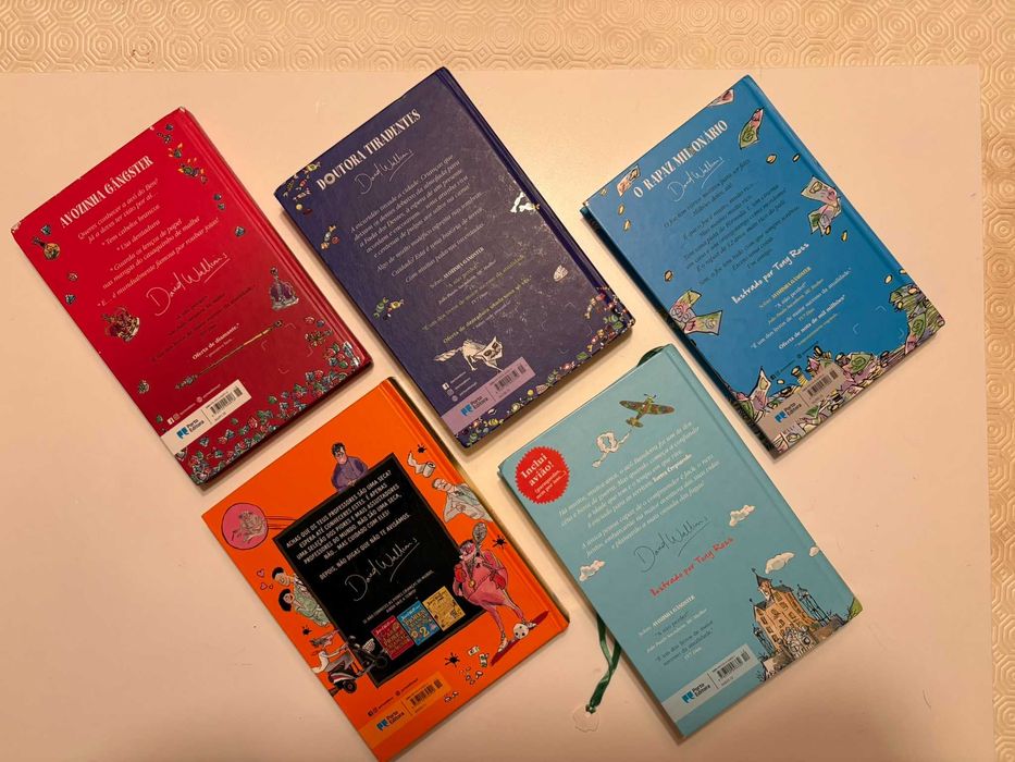 Coleção David Walliams – 5 Livros Infantis (Capa Dura)