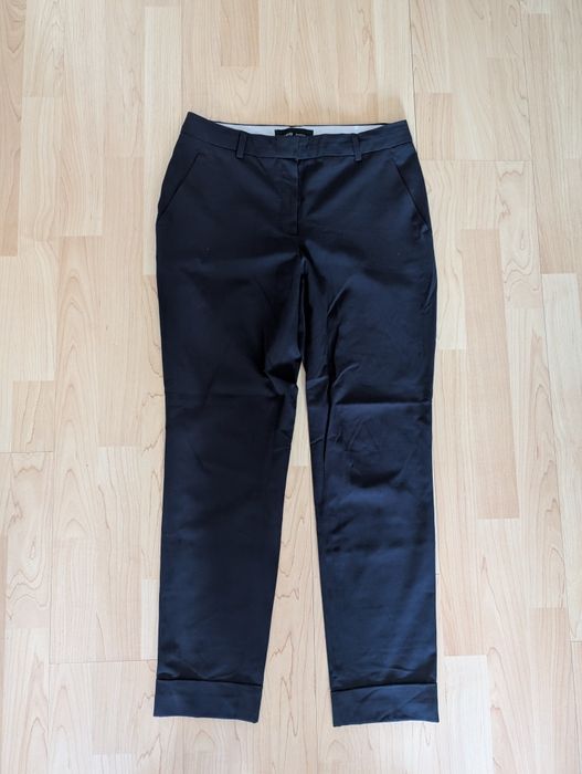 Eleganckie, granatowe spodnie damskie, Mango, 36