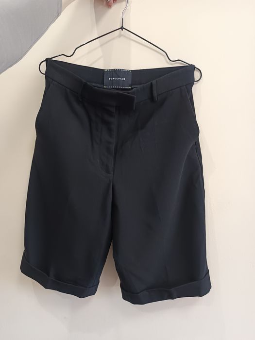 Czarne szorty Bermudy Longchamp 38/M Premium
