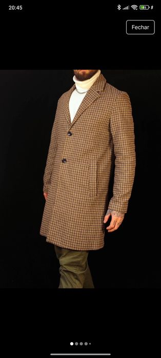 Sobretudo Clássico Homem L