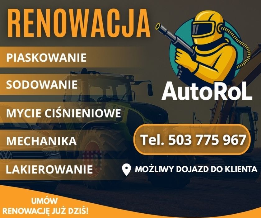 Piaskowanie Renowacja Mycie ciśnieniowe