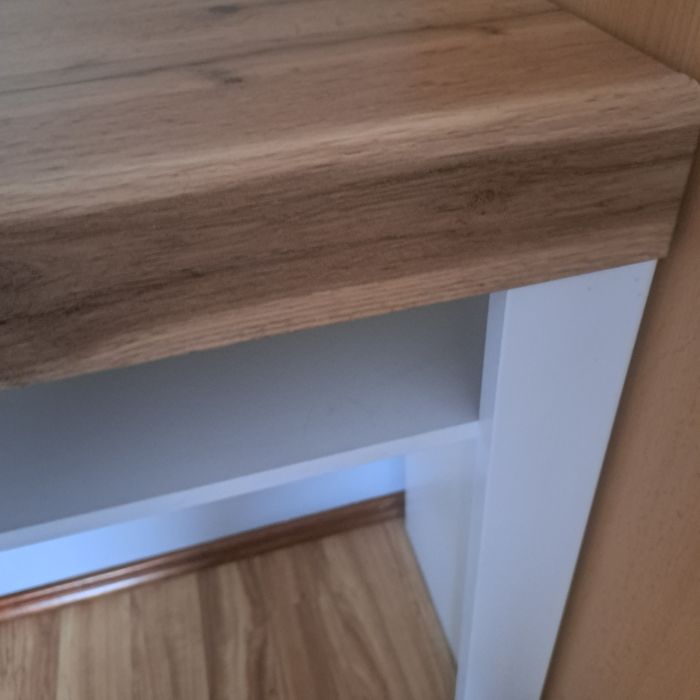 Toaletka holten od Brw , biały połysk, drewno. 106cm