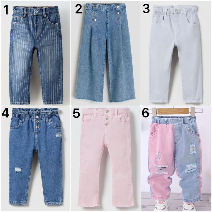 Джинси мом кльош широкі зара zara 104,110,116