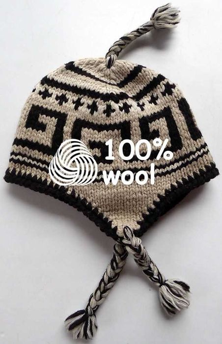 czapka zimowa 100% wełna