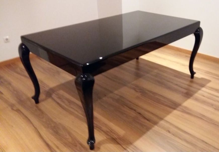 Mesa extensível lacada alto brilho