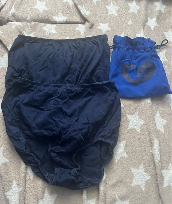 Mama Ginekolog RP Store Figi poporodowe 2-pak granatowe bawełniane S