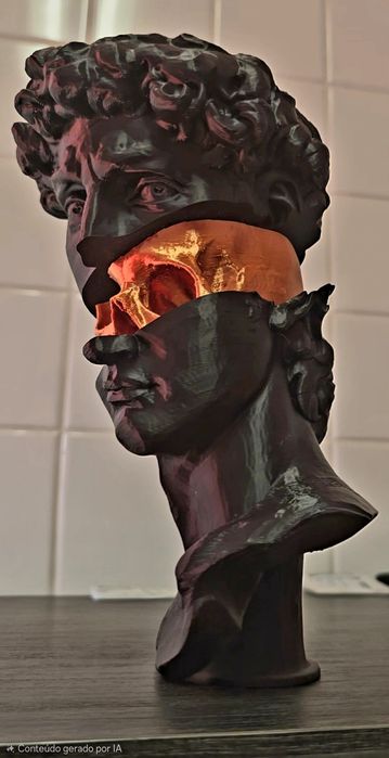 Busto de David c/caveira