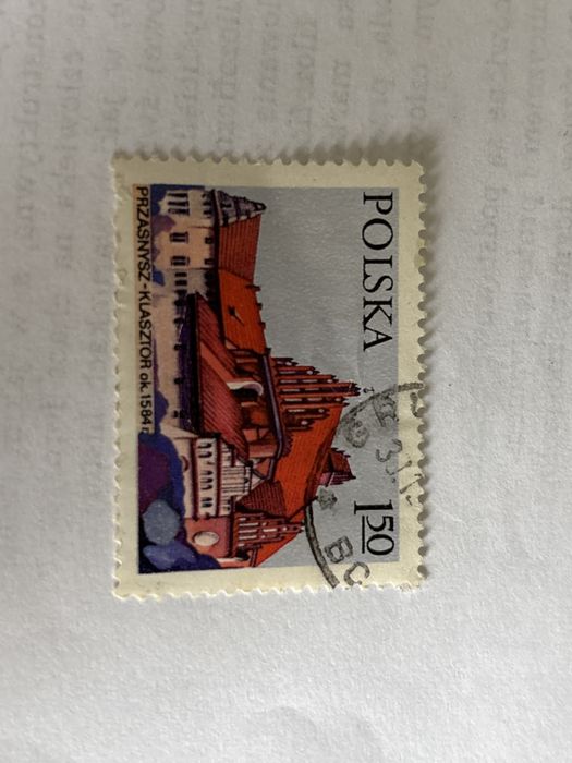 Znaczek pocztowy Polska Przasnysz Klasztor 1,50 1971