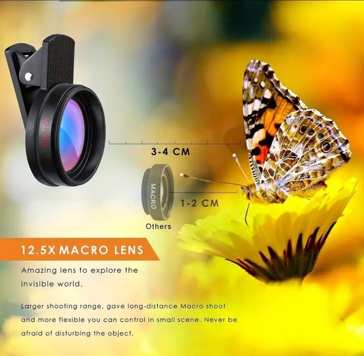 Об'єктив для телефону 3 в 1