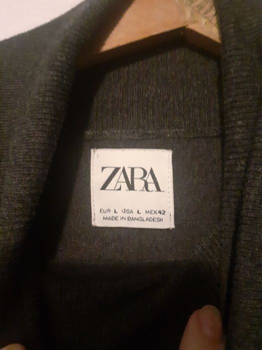 Golf męski sweter zara szary tanio okazja