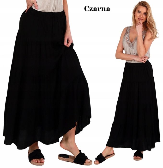 Zwiewna Długa Spódnica Na Lato Hiszpanka Kolory