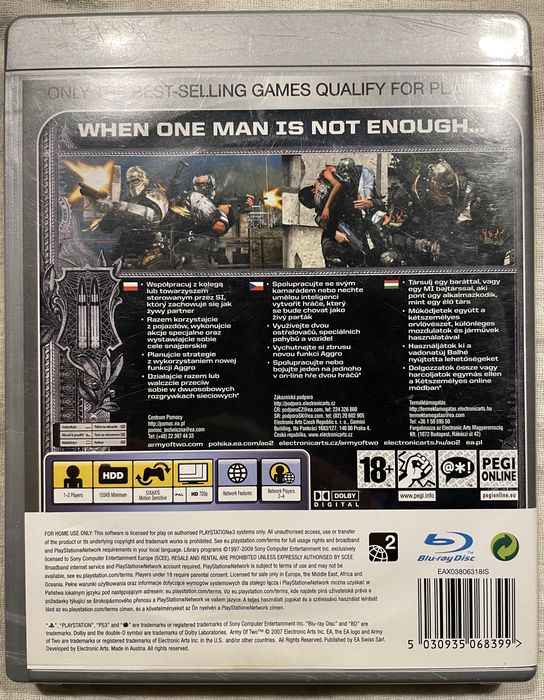Homefront , Army of Two, Ghost Recon - PS3
