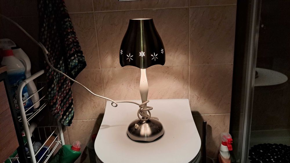 Lampka Nocna Ikea lata 90 chrom gwiazdy B0210