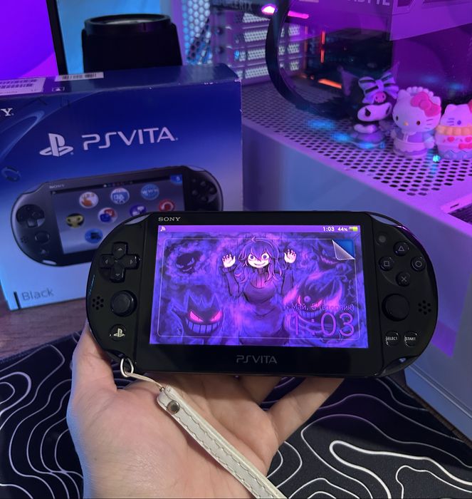 Ps Vita идеал полный комплект + бесплатные игры 128 гб / пс вита слимка