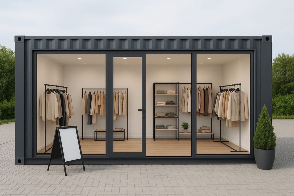 Kontener pawilon 5x2,5 5x3 6x3 7x3 biurowy handlowy usługowy TRANSPORT