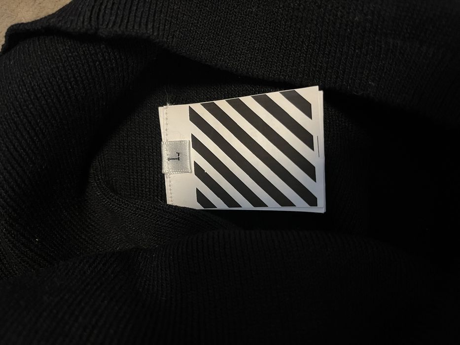 Off-White czarna sukienka bodycon nowa L